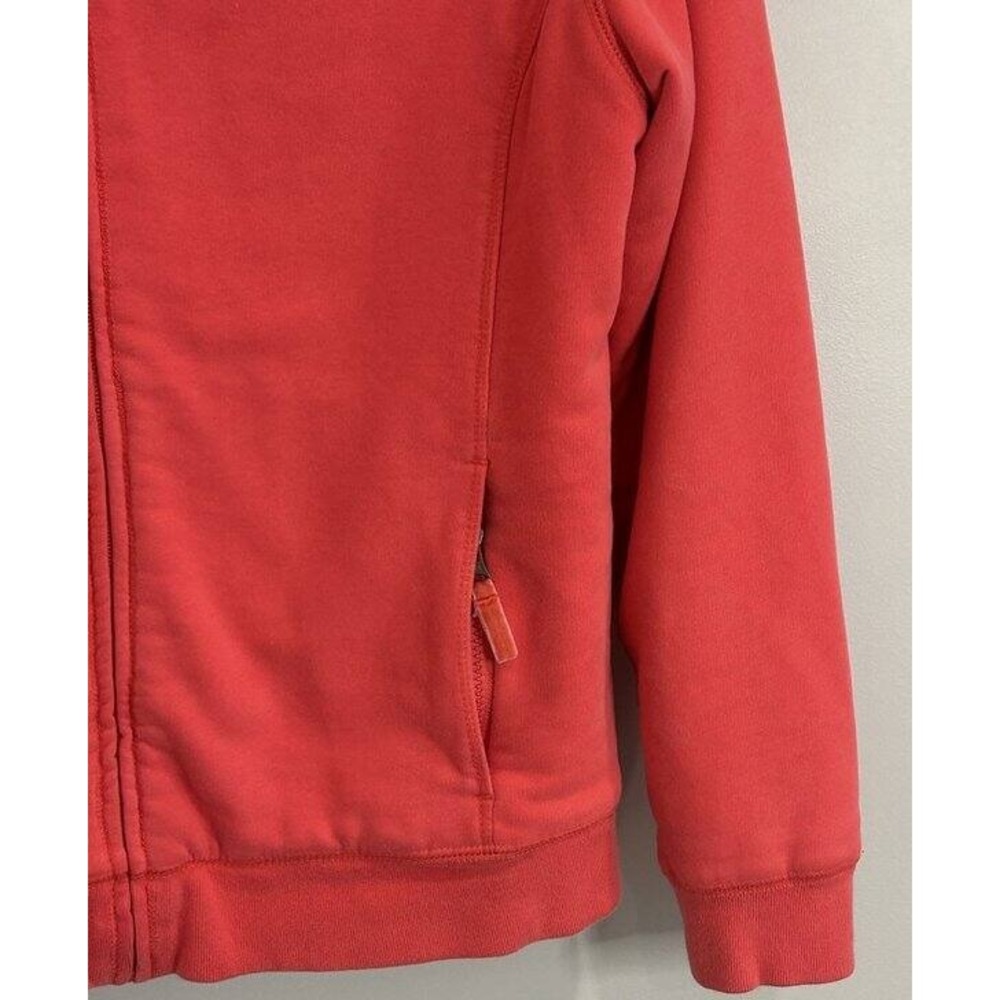 LL Bean Womens Sherpa Lined Hoodie Bright Pink Full Zip Size M - Picture 5 of 9